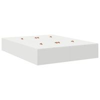 estructura de cama blanco 140 x 200 cm madera contrachapada