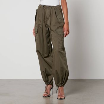 Good American Parachute Cotton-Twill Trousers - M