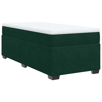 Cama Tapizada 190x90x46 Cm Tejido - Verde