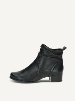CAPRICE Bootie, black, made of Leather with Block heel, Size 38