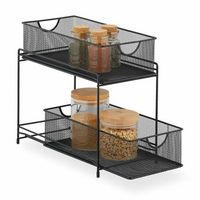 organizacion de la cocina con 2 cestas extraibles - black - 21x375x275cm
