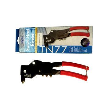 Remachadora Sifer Tn77 De Una Mano Con Cabeza Giratoria