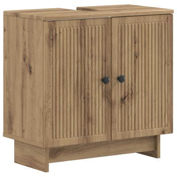 Vidaxl Mueble De Lavabo Para Baño Ede Roble Artisan
