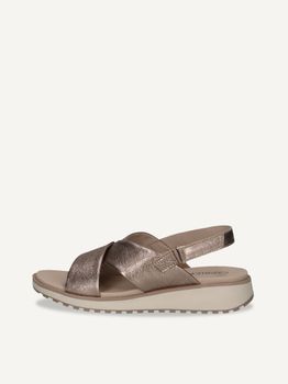 CAPRICE Sandal, brown, made of Leather without heel, Size 41