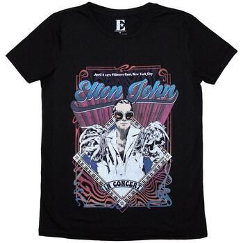 Elton John Camiseta manga larga Psych para mujer