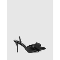 kamome trends zapatos de tacon salon abas negro para mujer