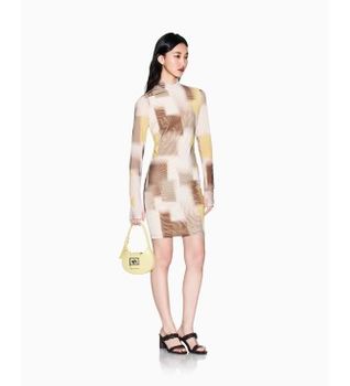 A|X Armani Exchange para mujer. XW002211AF21292F1060 Vestido Horizon multicolor (S), Casual, Fiesta, Poliamida, Manga larga