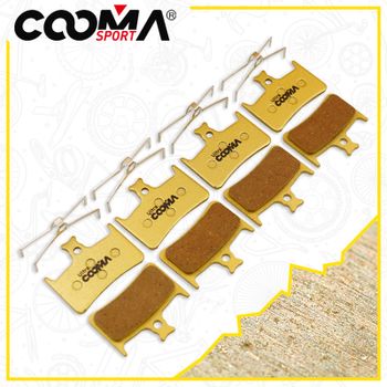 4 pares de pastillas de freno para bicicleta Hope Tech3 Evo E4 con pinza hidráulica, ultra resistentes de metal dorado