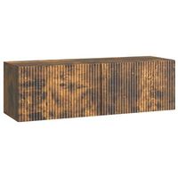 mueble para tv de pared 98 x 31 x 30 cm roble ahumado vidaxl