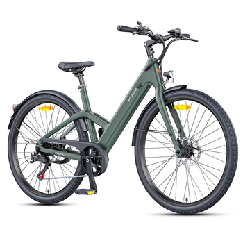 Bicicleta Eléctrica Urbana Ligera Engwe N1 Air St Con Batería De 36 V Y 10 Ah,verde