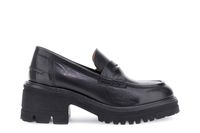 mocasines de piel con suela dentada black