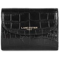 lancaster cartera cartera dos a dos exotic croco 124-11 negro para mujer