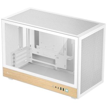 Caja PC DeepCool CH260 WOOD WH Micro-ATX Malla