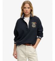 superdry para mujer w6012211a sudadera crest rugby marino s casual algodon manga larga