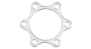 Trp espaciador de rotor de 6 pernos 1 0mm plata