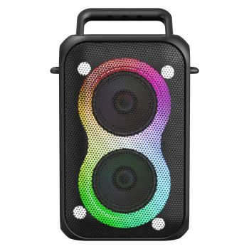 zealot_PT02 Altavoz Bluetooth portátil con graves mejorados, altavoz Bluetooth 5,4, tiempo de reproducción de 12 horas, para acampar y hacer senderismo