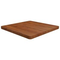 tablero de mesa cuadrada madera roble marron oscuro 70x70x4 cm vidaxl