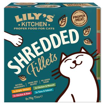 Lily's Kitchen Shredded Fillets Multipack for Cats - 8 x 70g