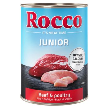 Rocco Junior Saver Pack 24 x 400g - Poultry with Beef