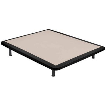 Base Tapizada Poli-piel Reforzada 5 Barras Transversales - Blanco - 160x182cm (2 De 80x182)