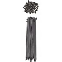 shadow straight spokes black  186mm