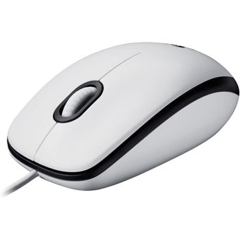 Logitech M100 Ratón Ambidiestro USB 1000 DPI Blanco