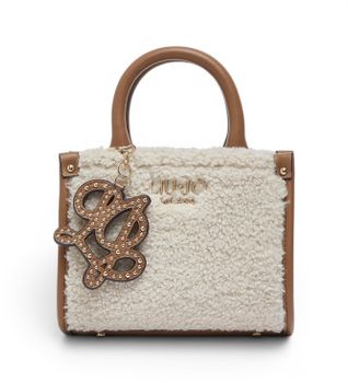 Liu Jo para mujer. AF6102-E1163 Bolso mini de peluche beige (OSFA), Casual, Poliéster