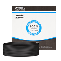 bobina cable rj45 cat5 utp rigido exterior 100mts