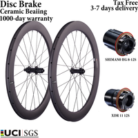 juego de ruedas de carbono csc 700c para bicicleta de carretera freno de disco ceramico bloqueo central 38mm 50mm 60mm de profundidad 25mm de ancho ruedas para bicicleta de ciclocros