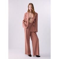 liu jo chaqueta blazer en tencel con cinturon para mujer