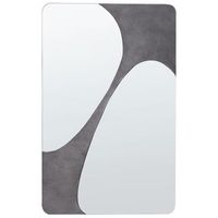 espejo de pared de estilo moderno en color gris 70 x 110 cm ormes