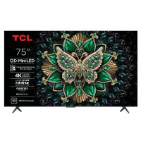 tv tcl qd mini led 75c69k 75 4k ultrahd 120hz smart tv google tv dolby vision hdr10 onkyo