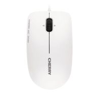 raton cherry con cable sensor optico alta precision 3 botones ergonomico gris