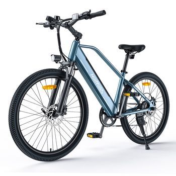 Bicicleta Electrica Hillmiles Miletrail 1, Bateria Extraible 36v 13ah, Autonomia Hasta 100 Km, 26 Pulgadas, Azul