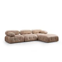 sofa rinconera bubble l1-o1-1r-puf crema