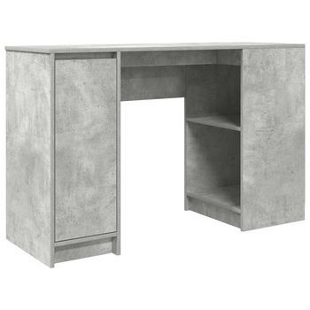 Escritorio - Mesa De Ordenador Gris Hormigón 120x42x76 Cm Madera De Ingeniería