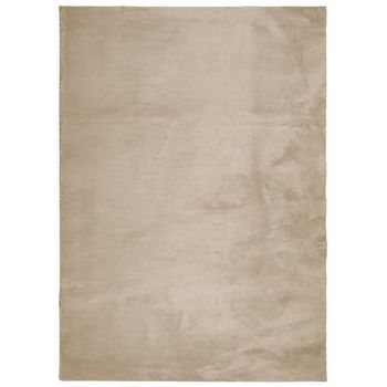 Alfombra De Pelo Corto Suave Lavable Huarte Arena 200x280 Cm Vidaxl