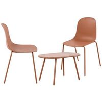 suite de 2 plazas veldin plastico terracota clp
