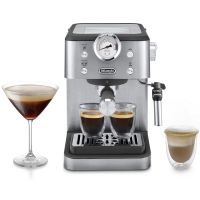 cafetera espresso semi-automatica delonghi linea classic 17 l 15 bares acero inoxidable con vaporizador