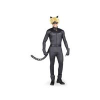 disfraz adulto cat noir chaqueta  pantalon cinturon guantes antifaz peluca y anillo talla s