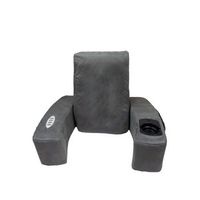 reposaespaldas con masaje vibracion funcion calor plegable reposabebidas jocca - gris