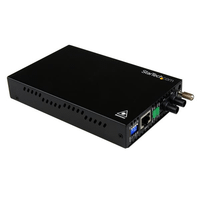 conversor medios rj45 fibra st