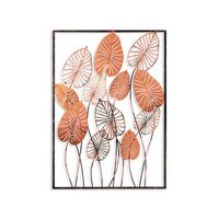 decoracion pared de metal atmi 3 multicolor 70x50 cm