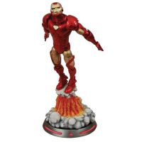 figura iron man con peana diorama marvel select 18 cms