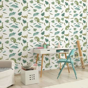 Papel pintado autoadhesivo dinosaurios 65x300cm