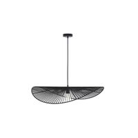 lampara de techo negra de papel de cuerda 75 cm