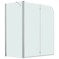mampara de ducha plegable esg 120x68x130 cm vidaxl