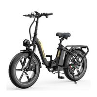 bicicleta electrica ovivo c2 pro - motor 250w bateria 48v18ah 20pulgadas frenos hidraulicos - negrooro