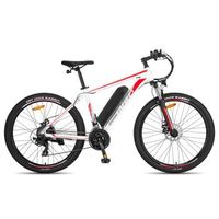 bicicleta de montana electrica fafrees f28 mt 275 shimano 21 velocidades blanca y roja