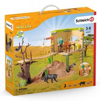 Schleich Estacion De Aventuras Del Guarda Wild Life 42507 Y 6 Figuras
